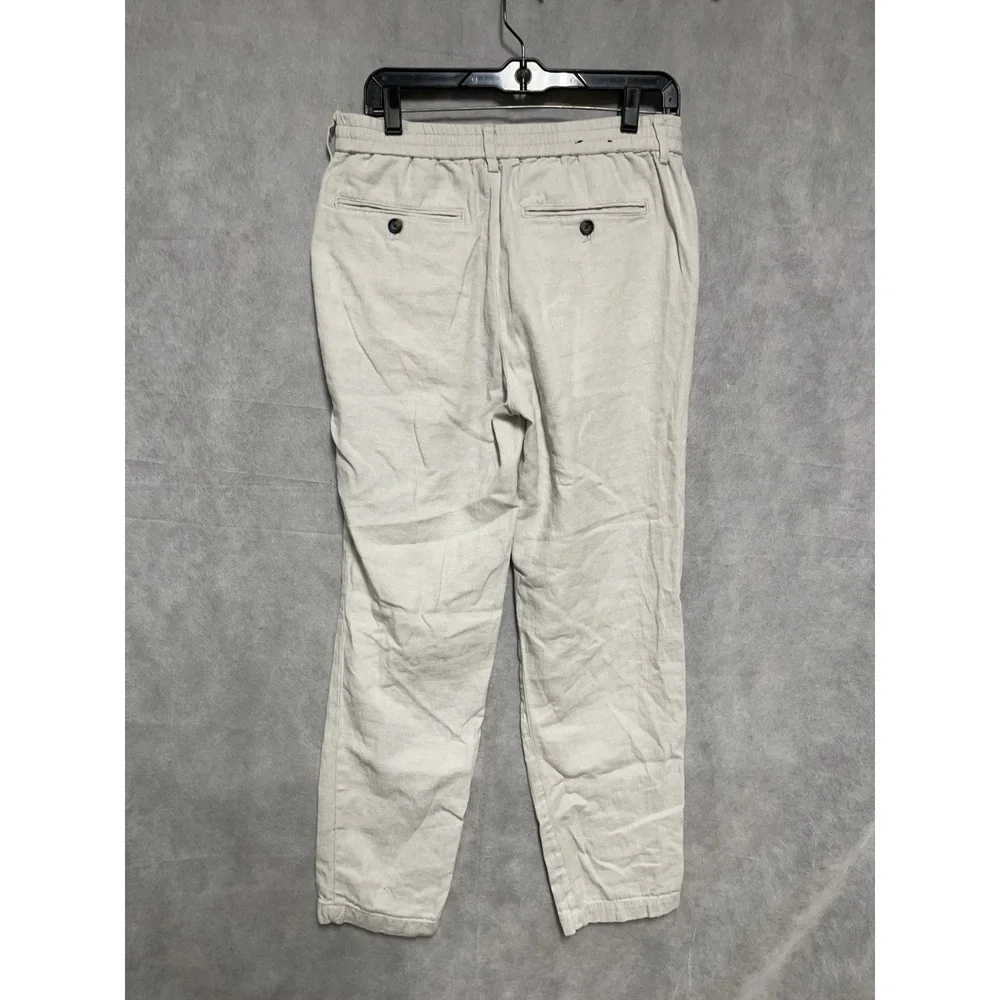 Banana Republic Pants Men 30x28.5 Linen Cotton Drawstring Mason Athletic Tapered